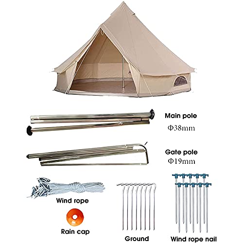 Carpa Bell Grande Para Camping Yurte 3/4/5/6m miniatura 4