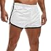 AIMPACT Board Shorts Swim Trunks Workout Shorts Mens(AC11White L)