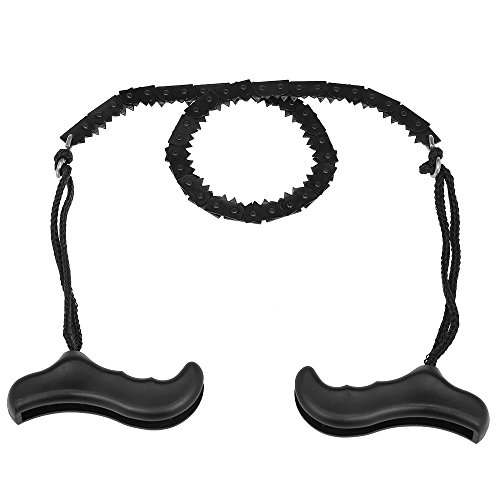 Houshome Serra de corrente dobrável Serra de fio de aço manual serra de corrente dobrável Acampament