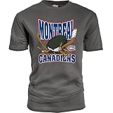 Blue 84 Montreal Canadiens NHL Officially Licensed Youth T-Shirt Ringspun Hockey Bite, Small Black