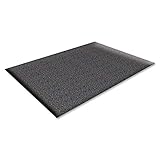 Genuine Joe Anti-Fatigue Mat, Nitrile Rubber/Vinyl, 3 by 5-Feet, Black