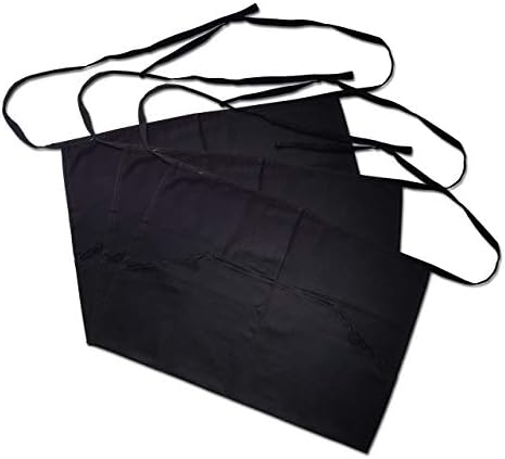 Bronta Mill Waist Apron Black Short Apron Half Aprons Waitress Apron Waiter Aprons Mens Aprons Aprons for Women with Pockets for Home Kitchen Restaurant Work