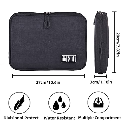 image for NC Electronic storage bags, compact data cable storage bags, portable 