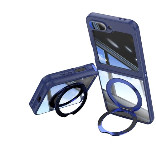 Coque Samsung Z Flip 6 antichoc mince avec béquille et anneau de maintien pour femmes