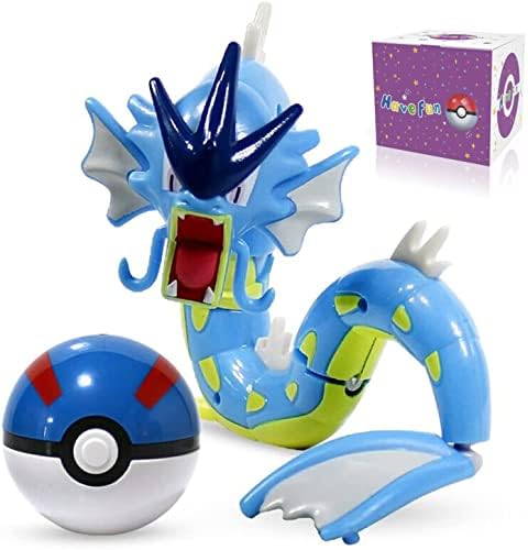 Pokeball Deformation Toy Model, Mewtwo, Poket Pop Ball, Poké Battle Action Figures, Game Action Figure for Children's Toy Set Birthday Party Toy Gift Idea