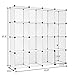 Savins gt1-DL Cube Storage 16-Cube Book Shelf Storage Shelves Closet Organizer Shelf Cubes Organizer Bookcase