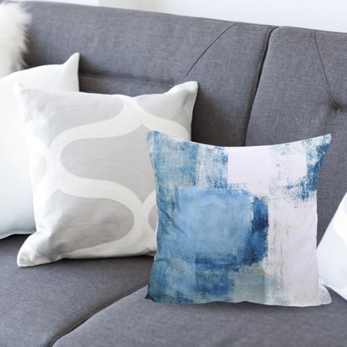 Housses décoratives géométriques aquarelle et lavables 4 pièces - 5