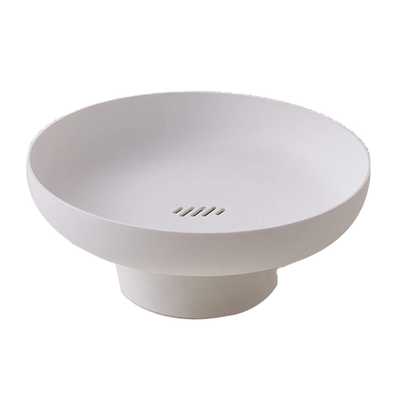 Plastic Round Tray,Household Snack,Removable Drain Board,Suitable for Displaying Fruit In the Living Room(Color4)