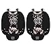 Renewold 2 Pack Boho Floral Sea Turtle Rosa Seggiolino Auto Cuscino con Pouch, Pad Traspirante Copertura Protettiva Universale Misura Per La Maggior Parte Della Sede Guida Ufficio Casa Sedia