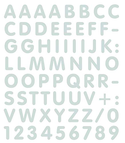 4R Quattroerre.it 894 Kit Tabella Lettere Numeri Adesivi, Bianco