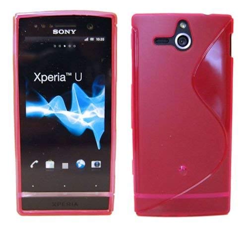 TPU Étui en Silicone Compatible avec Sony Xperia U ST25i Etui Silicone Rose @ Energmix