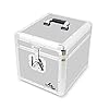 Gorilla LP 12" Vinyl Record Storage Box Flight Case - Holds 100pcs - Silver #1