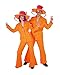 Produktbild O7016-48-50 Herren Anzug neon orange 70er 80er Jahre Gr.48-50