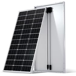 Paneles Solares Para Cargar Baterias 12 Voltios ECO-WORTHY 100 Watts panel solar monocristalino de 12 voltios aplicable para autocaravana, barcos, cobertizo, caravana, hogar, sistema de energía solar fuera de la red