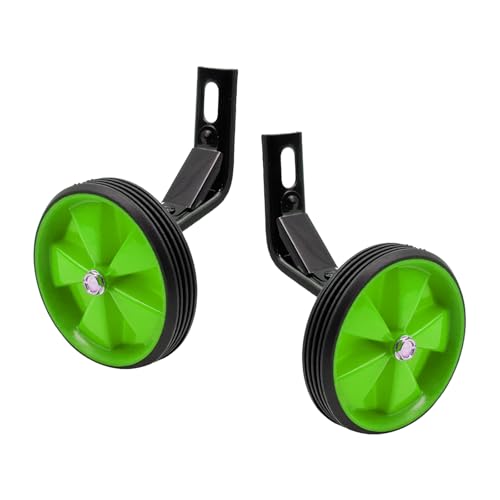 Image of Pair of Black Bicycle Auxiliary Wheel Children's Bicycle Accessories,Training Wheels Kids Bike Children Training Bike Wheel