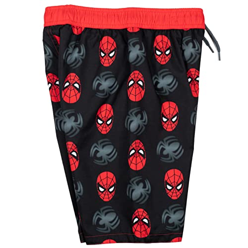 Marvel Avengers Spider-Man Big Boys Swim Trunks Bathing Suit Black 8 #TOP2