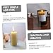 ULTECHNOVO Clear Candle Holder Sleeve High Borosilicate Glass Tube Shade Transparent Design for Versatile Home Decoration and Projects for All Candle