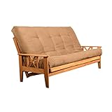Jerry Sales Queen Mattress Only Suede Innerspring 8 Inch Futon Matt Choice of Colors (Peat)