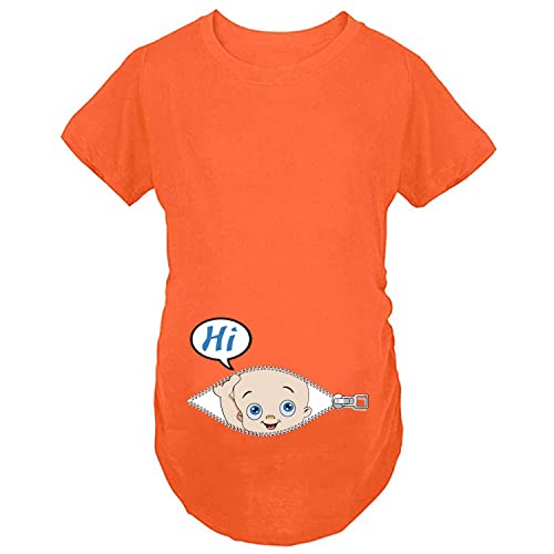 Q.KIM Aternity Top divertidos Embarazo...