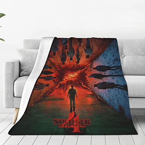 Stranger Blanket Things Soft Flannel Blankets Throw Bedding Room Decor Blanket for Bed Sofa All Season 50"x40"