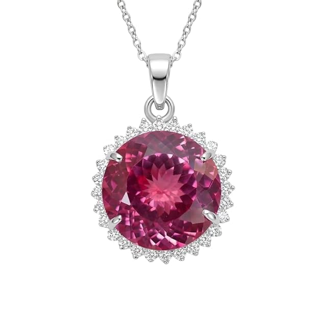 20 Ct Natural Padparadscha Sapphire Pendant for Women's & Girl's | Solid Silver, Loose Gemstone Necklace, Perfect for Enga... - Review, Price and Buying Guide
