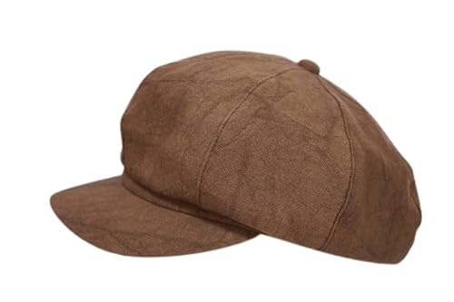 [レッター] キャスケット ヴィンテージ リネン Vintage linen cas メンズ ハット (ブラウン/グレー/ブラック) RE-H-2502021 (JP, アルファベット, L, ブラウン)（Amazon）