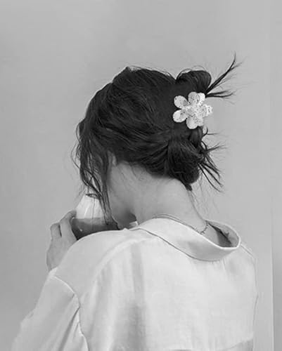 Cute Flower Claw Clip Hair Clips For Women.non-Slip Matte Large Claw Clips For Thick Hair,Medium Hair Claw Clips For Thin Hair,Hair Claws Jaw Clips For Hair(1Ct Flower Clips For Hair,Leopard Hair Clip) #TOP1