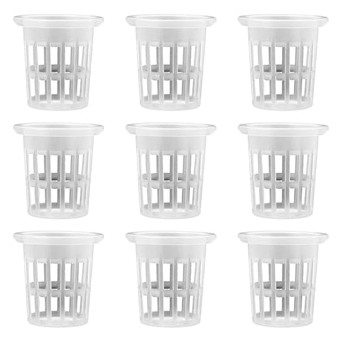 SHINEOFI 50 pièces Paniers de Pépinière Hydroponique Plastique Résistants à Usure pour Culture Hors Sol et Semis Homogènes Légers et Respirants Adaptés Orangers Tomates et Réutilisable