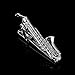 Saxophone Tie Clips for Men Formal Occasions Tie Bars Wedding Business Classic Silver Cool Necktie Tie Bar Pinch Clips Clasps Party Birthday Fashion Gift for Boyfriend Husband Dating Engagement