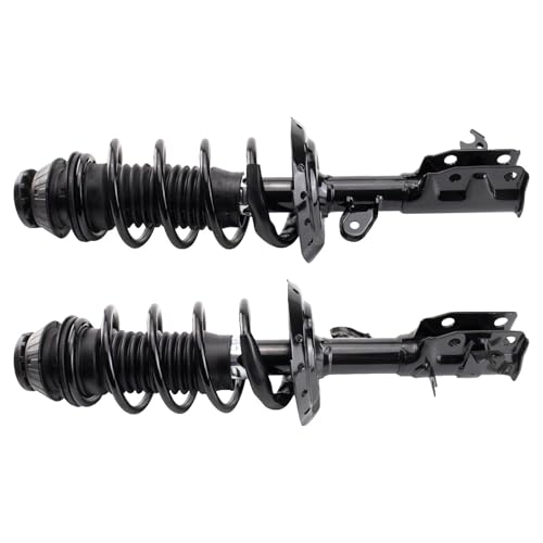 Image of TRQ Front Driver and Passenger Side Strut and Spring Assembly Set Compatible with 15-20 Honda Fit