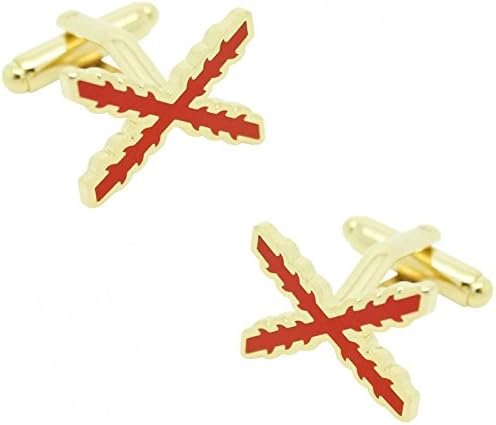 MasGemelos - Aspas de Borgoña Flag Cufflinks