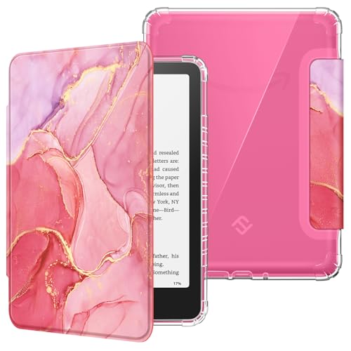 Fintie �P�[�X 7�C���` Kindle Paperwhite (��12����A2024�N) ����� Kindle Colorsoft Signature Edition�p �E���g���N���A �\�t�g ���C�g ���� TPU �o�b�N�J�o�[ �����E�F�C�N/�X���[