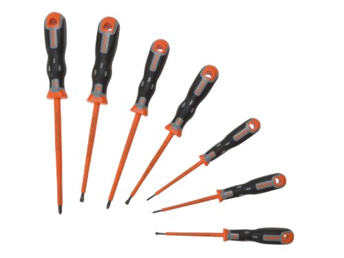 Bahco 202.032 Tekno+ Vde Insulated Safety Screwdriver Set, 7 Pieces #TOP1