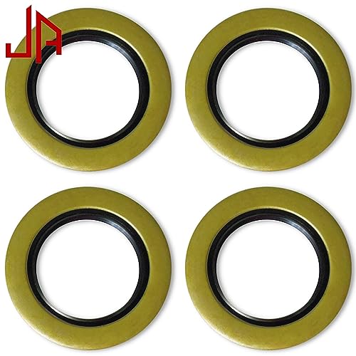 JADODE Double Lip Grease Seals 2.125" I.D x 3.376" O.D Replacement 10-10 or 21333TB Spindle #42 Fits 5200-7000 lbs Trailer Axle Hub Wheel Grease Seals by JADODE - Image 2