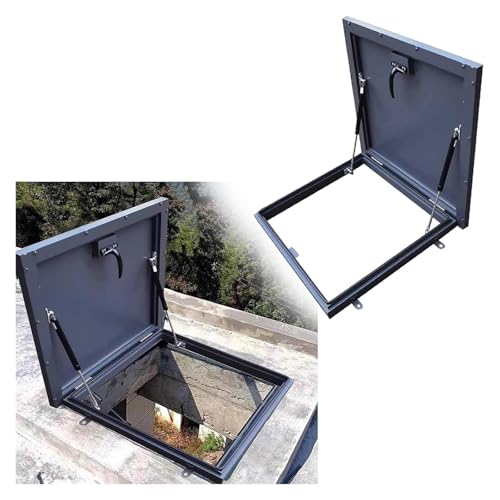 Trampilla de escape para techo con puerta de acceso industrial y protección contra tormentas 2