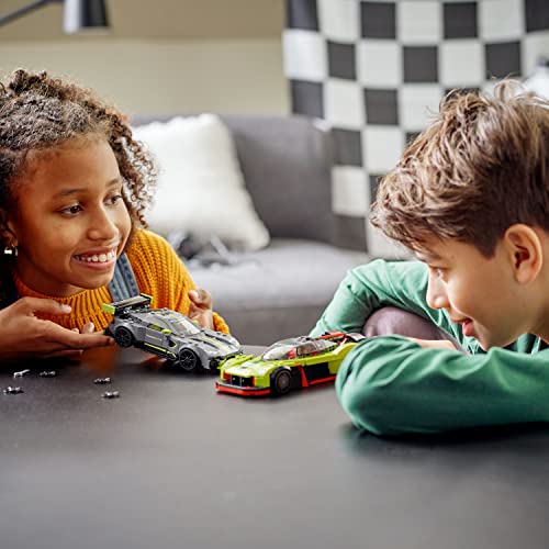 LEGO 76910 Speed Champions Aston Martin Valkyrie AMR Pro & Vantage GT3: Maquette de Voitures de Course à Construire, Cadeau pour Les Enfants, Garçons et Filles, à Collectionner