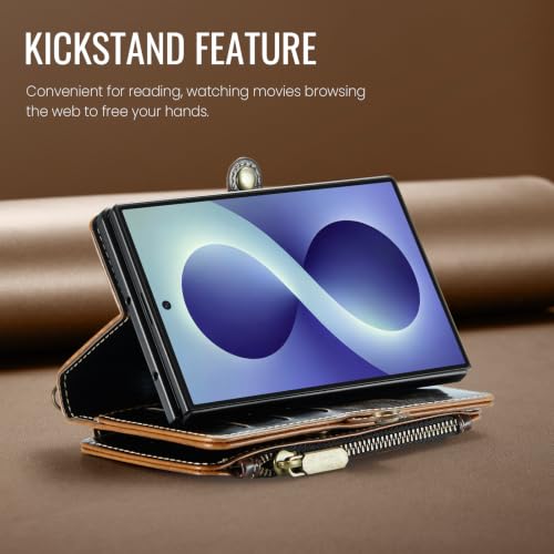 Defencase for Samsung Galaxy Z Fold 8 Wallet Case with Card Holder, Coffee by Defencase - Used condition - Image 7