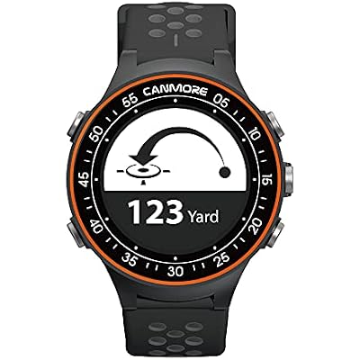 CANMORE TW411 Golf GPS Watch with Fitness Tracker, 41,000+ Free Preloaded Worldwide Course, Upgraded IC Chip, Orange