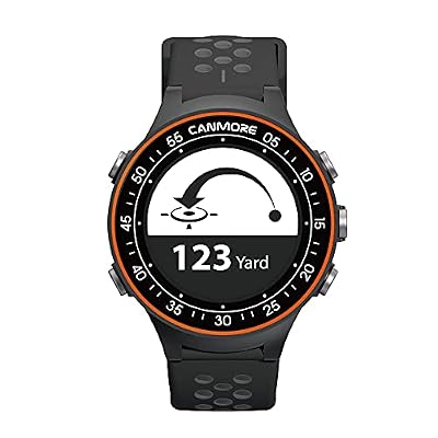 CANMORE TW411 Golf GPS Watch with Fitness Tracker, 41,000+ Free Preloaded Worldwide Course, Upgraded IC Chip, Orange