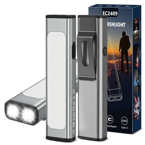 Lampe de poche EDC 1200 lumens pour camping et réparations d'urgence lot de 2