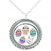 Easter Floating Locket Set Including Necklace and 5 Locket Charms