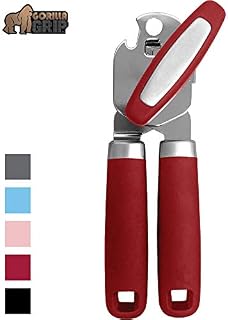 Gorilla Grip Original Premium Manual Can Opener, Comfortable Grip, Oversized Easy Turn Knob