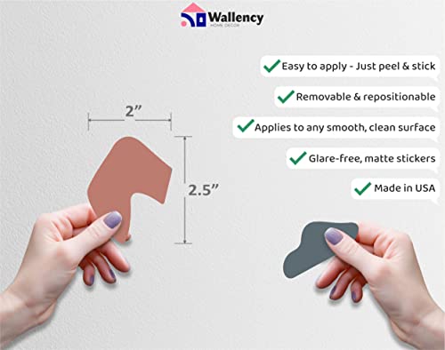 Wallency Terrazzo Wall Decals - Irregular Stone Wall Stickers - Peel & Stick, Removable Stickers For Nursery - Set Of 420 Stickers #TOP6