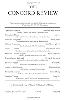 The Concord Review: V29, No. 1, Fall 1726369412 Book Cover