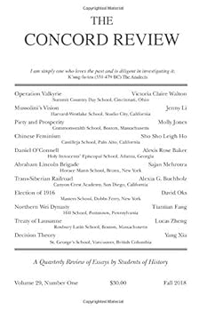 Paperback The Concord Review: V29, No. 1, Fall Book