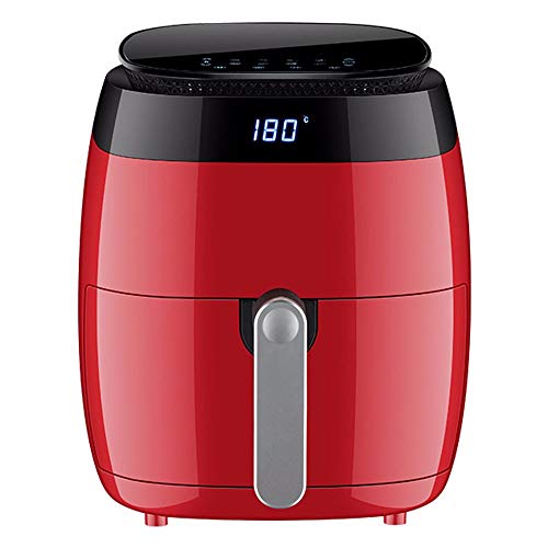 5 L Heißluftfritteuse | Heißluftgrill | fettfrei und ohne Öl | inklusive 8 Programmen und digitalem Touch Display | 1400W，Heißluftfritteuse