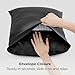 Bedsure Satin Pillowcase for Hair and Skin Queen - Black Silky Pillowcase 2 Pack with Envelope Closure, Similar to Silk Pillow Cases, Gifts for Women Men, 20x30 Inches, 2pcs