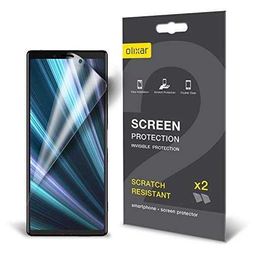 Olixar for Sony Xperia 1 Screen Protector Film - Anti-Scratch, Bubble Free, HD Clear Clarity TPU Flexible Film Full Coverage Case Friendly - Easy Application - Clear