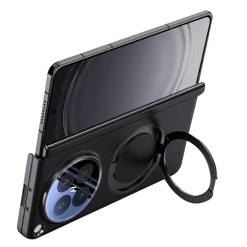 For Oppo Find N6�p ���b�L�d�グ�P�[�X�i��^�����O�z���_�[�E�}�O�l�b�g�z���E���U�[���q���W�ی�E�r�W�l�X�X�^�C���j,Black