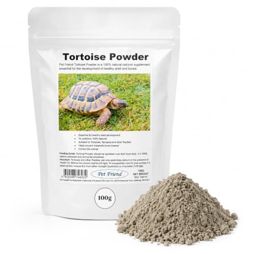 Pet Friend Tortoise Powder 100g - Reptile Calcium Food Supplement Dusting Powder